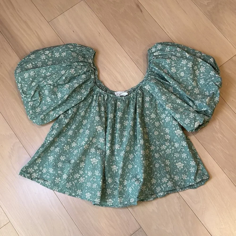 Tuckernuck Hyacinth House Floral Emmy Blouse Top Women’s Large
